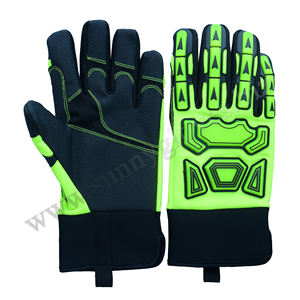 Guantes personalizados cómodos de alto rendimiento Guantes mecánicos de seguridad para trabajadores antiimpacto - Product Image 1
