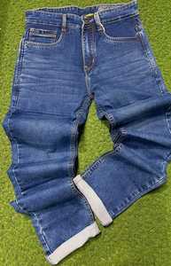 Jeans Casuales Personalizables, 100% Algodón, Oscuros, Desgastados, Transpirables, Impermeables, con Parches Personalizados en la Cintura, Tallas Grandes Disponibles - Product Image 2