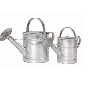 Metal hierro pátina acabado Metal riego jarra galvanizado Metal hierro diseño personalizado agua lata decorativa - Product Image 5