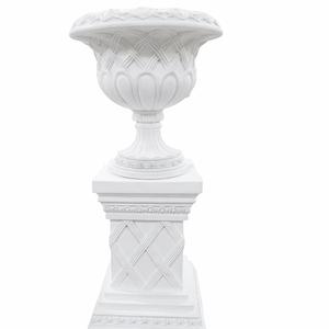 Decoraciones DE BODA Elegante maceta de fibra con pedestal - Product Image 1