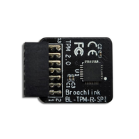 Module de sécurité ASROCK Module de plate-forme de confiance 14 broches SPI TPM 2.0 Puce ASROCK Tpm 2.0 Module pour PC mise à niveau vers Windows11