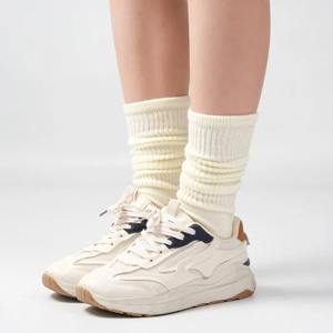 1 Par de Calcetines de Pilates y Yoga Transpirables para Mujer, Antideslizantes con Agarre de Silicona, Doble Barra, Longitud Media, para Fitness y Danza - Product Image 5