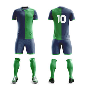 Ensemble de maillots de football personnalisés pour adultes, uniformes d'entraînement vierges pour équipes masculines, kit de football avec polyester respirant 100% mesh - Product Image 2