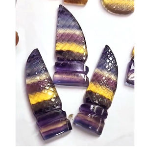 Fluorita Natural 15-30mm tallado pera rectángulo piedras 9600 Cts lote Iroc ventas alta calidad fluorita suelta piedra preciosa tallada de lujo - Product Image 2