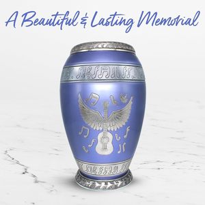 Urne de guitare pour cendres humaines Homme adulte-Urne musicale-Grandes urnes pour hommes avec sac-Honore votre bien-aimé avec la lavande commémorative - Product Image 5