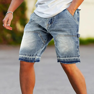 กางเกงยีนส์ขาสั้นผู้ชายสไตล์วินเทจสำหรับฤดูร้อน ทรงหลวมสบายๆ เหมาะสำหรับใส่ทำงานและแฟชั่นสตรีทสไตล์ - Product Image 4