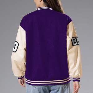 Premium quality personalized most popular design varsity <b>jacket</b> Custom made leather sleeve wool fiber Breathable varsity <b>jacket</b> - Product Image 5