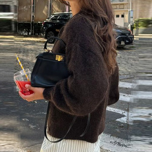 <span class=keywords><strong>Pull</strong></span> décontracté pour femme à manches longues, ouvert sur le devant, en tricot ample, cardigan, haut de <span class=keywords><strong>streetwear</strong></span> d'automne, manteau, <span class=keywords><strong>pull</strong></span> femme - Product Image 5
