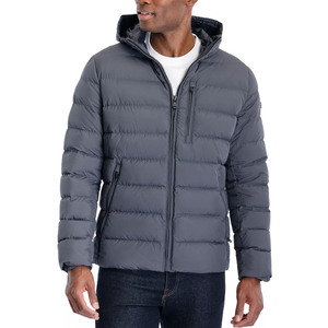 High Street Men's Puffer Jacket Color azul personalizado Venta al por mayor Precio bajo para las ventas de invierno Transpirable - Product Image 5