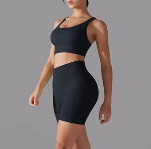 2024 conjunto de entrenamiento de gimnasio y Yoga de talla grande para mujer, traje deportivo de manga larga sin costuras de 2 piezas, ropa deportiva al por mayor - Product Image 3