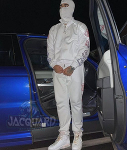 Chándal de chándal unisex de talla grande XL personalizado, chándal de otoño gris, conjunto de estilo de entrenamiento con logotipo, estampados de invierno apilados al por mayor - Product Image 2