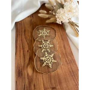 Ensemble de 3 sous-verres en résine de conception artisanale de qualité supérieure avec des matériaux de qualité supérieure à des tarifs très abordables - Product Image 1