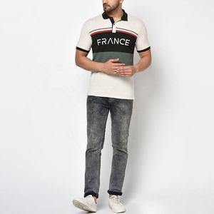 Alta calidad OEM bajo MOQ impresión personalizada bordada 220g Color sólido tallas grandes hombres polos Color personalizado - Product Image 2