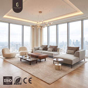 इको सुरक्षित चिपकने वाली लकड़ी संरचना और बहु घनत्व का उपयोग करके मानकीकृत विनिर्माण के तहत निर्मित उच्च अंत मॉड्यूलर सोफा - Product Image 1