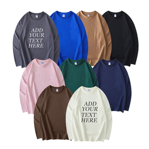 Custom Printing Oversized <b>Heavyweight</b> Long Sleeve <b>T</b>-<b>shirt</b> Splice Long Sleeve <b>t</b> <b>Shirt</b> Double Layered Long Sleeve <b>T</b>-<b>shirt</b> for <b>men</b> - Product Image 2