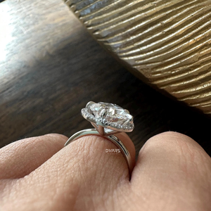 แหวนเพชรที่ตัดเป็นลูกแพร์สุดหรูสำหรับผู้หญิงเครื่องประดับงานหมั้นงานแต่งงานของขวัญเจ้าสาวแหวนดีไซน์เนอร์ - Product Image 4