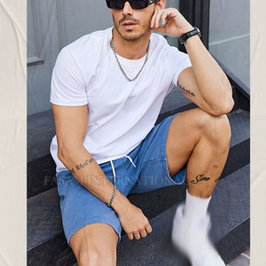 Pantalones Cortos Ligeros y Transpirables para Hombre, Lavado Ácido, Ropa de Moda de Alta Calidad - Product Image 6