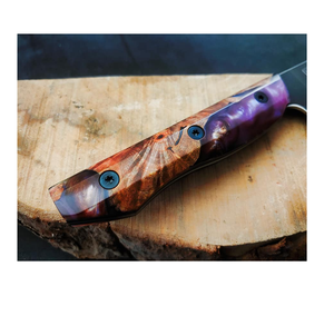 Mango de cuchillo de madera de color resina de aspecto moderno, artesanías más vendidas, mango de escala de resina de madera personalizado de alta calidad - Product Image 2