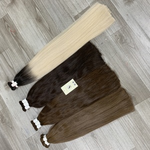 Livraison gratuite Cuticule alignée droite vierge crue pour Ombre foncé naturel droit en vrac cheveux humains vague profonde lâche vague naturelle - Product Image 6
