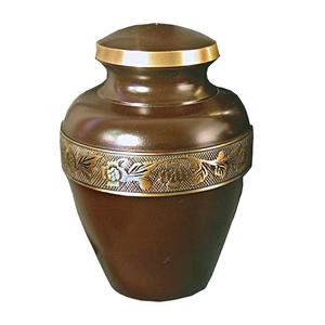 Urne funéraire en acajou de style américain de qualité supérieure fabriquée à la main en métal pour adultes souvenir commémoratif pour cendres funéraires - Product Image 1