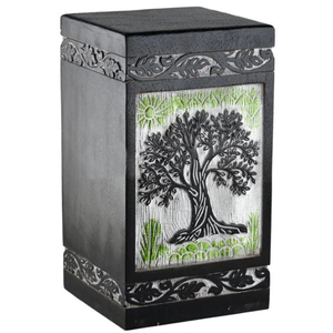 European Style Wooden Tree of Life Cremation Urns for Male & Female Ashes <b>Memorial</b> <b>Box</b> Casket for Burial Funeral Human Ashes Urn - Product Image 6