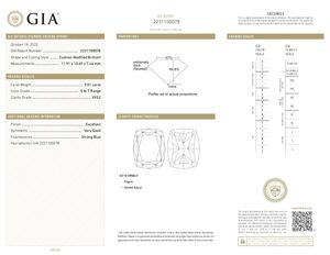 Natural GIA certificado 9,01 quilates tamaño modificado brillante cojín corte S Color VVS2 claridad diamantes sueltos Naturales de La India OEM - Product Image 2