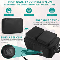 Sac de voyage grande capacité avec compartiments, sac à dos personnalisé, sac de rangement pliable pour poussette