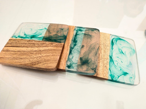 Posavasos de Resina Epoxi Natural Ecológica de Alta Calidad y Lujo, Redondos, Personalizables en Grosor y Diámetro, por Saniya Handicraft - Product Image 5