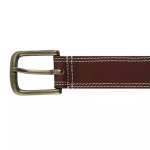 Ceinture en cuir pleine fleur marron de qualité supérieure, fabriquée à la main, pour homme, ceinture décontractée, boucle en laiton réglable, ceinture décontractée pour affaires - Product Image 4
