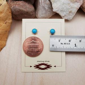 Boucles d'oreilles en argent sterling 925 de style bohème avec pierres précieuses turquoise Bijoux faits à la main pour femmes pour les fêtes et les mariages - Product Image 2