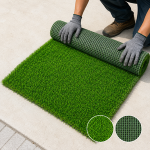 Tapis en gazon artificiel doux et adapté aux animaux domestiques avec support tissé pour la maison, le jardin et la cour - Product Image 2