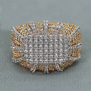 Anillo de oro amarillo de 14 quilates con diamante creado en laboratorio para regalo de cumpleaños con diamantes de claridad VVS - Product Image 1