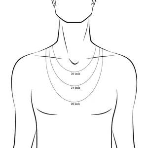 NOVAMART Fine 92.5 Sterling Silver <b>Rope</b> <b>Chain</b> Necklace for Men Boys 20-28 Inches Religious Style Wedding Engagement Wholesale - Product Image 5