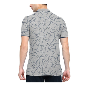 เสื้อโปโลผ้าฝ้ายพลัสไซส์สำหรับผู้ชายเสื้อกอล์ฟลำลองแบบเรียบง่ายโลโก้ออกแบบได้ตามต้องการ - Product Image 2