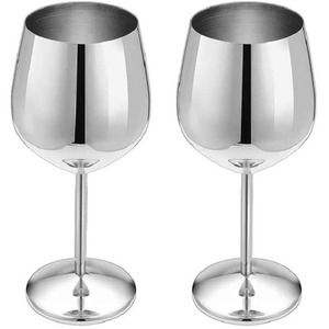 Copa de Champán Moderna de Acero Inoxidable Plateado, Copa de Vino Tinto Decorativa, Informal, Única, Elegante, Martillada - Product Image 2