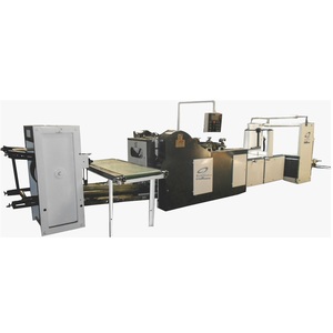 เครื่องผลิตถุงกระดาษสำหรับร้านขายของชำดีไซน์สี่เหลี่ยมแบนขนาดเล็กอัตโนมัติเกรดสูงใหม่ตลับลูกปืนสำหรับซื้ออาหารสีน้ำตาล - Product Image 2