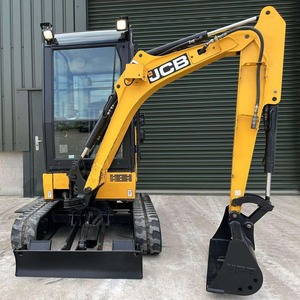 Attache de bulldozer JCB, mini-excavatrice sur chenilles jaune, chargeuse compacte sur chenilles de 15 tonnes, équipement de construction - Product Image 6