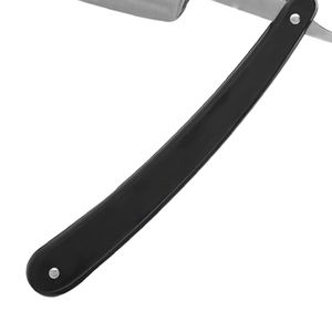 Navaja de Afeitar Profesional de Acero Inoxidable con Mango de Madera, Herramienta de Afeitado de Borde Recto para el Cuidado de la Barba, para Uso en Salón de Peluquería - Product Image 3