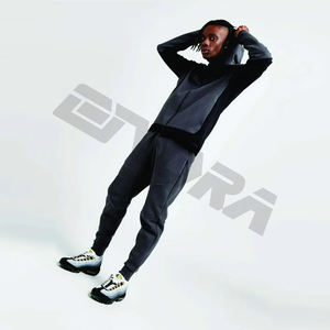 Ropa deportiva con logotipo personalizado, Sudadera con capucha y pantalones cortos, conjuntos de dos piezas, chándal para hombre - Product Image 5