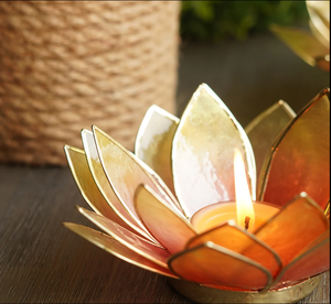 Candelita de loto rosa para decoración de jardín interior y exterior, regalos de boda para invitados, artículos de decoración del hogar - Product Image 3