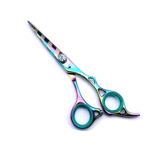 Ciseaux de coiffeur Super Cut à poignée fantaisie Lames tranchantes en acier inoxydable durables avec vis fantaisie pour la beauté de la coiffure - Product Image 1