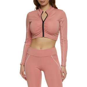 2025 Women <b>Yoga</b> Sports Printed Long Sleeve Coat Zipper Tight Lightweight Breathable Running Sportswear Women <b>Yoga</b> <b>Jackets</b> - Product Image 4