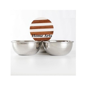 Nouveaux bols de service de fruits secs de forme ronde de conception avec le serveur de noix de chocolat de qualité supérieure du meilleur exportateur en Inde - Product Image 3