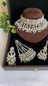ชุดเครื่องประดับแฟชั่นสเตนเลสสตีลชุบทอง18K สำหรับผู้หญิง-สร้อยข้อมือสร้อยคอสามชิ้นสำหรับงานหมั้นในงานแต่งงาน - Product Image 2