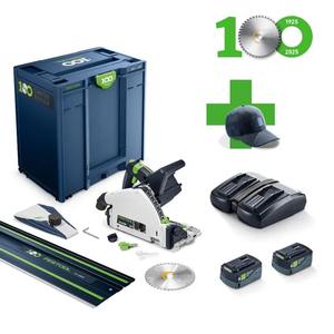 NOUVEAU Festool TSC 55KEBI-Plus Scie Plongeante Sans Fil 18V 5.2Ah Li-ion | Kit Bricolage ODM en Systainer avec Rail de Guidage 1400mm - Product Image 2