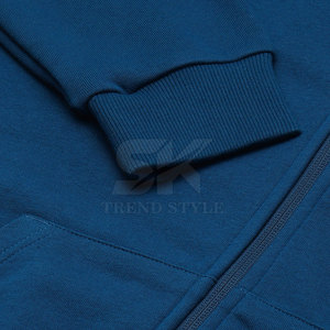 บริการ OEM ขายส่ง เสื้อฮู้ดดี้ผู้ชายแบบซิปเต็มตัว ดีไซน์สวย น้ำหนักเบา สีพื้น เสื้อฮู้ดดี้ผู้ชายแบบซิปเต็มตัว สีพื้น - Product Image 6