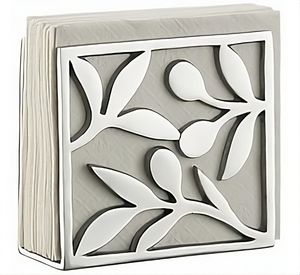 Servilletero de aluminio con acabado pulido de alta calidad, diseño de Metal fundido, decoración de Mesa para el hogar, hotel y restaurante, precio a granel - Product Image 1