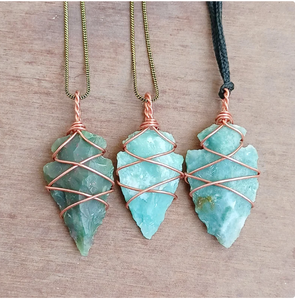 Meilleure qualité Offre Spéciale gros naturel mousse Agate pointe de flèche Agate pendentif cristal pierre Agate commande en gros - Product Image 3