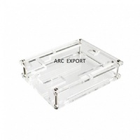 Boîte de rangement moderne en acrylique transparente, élégante et unique, pour la décoration, nouvelle conception de designer
