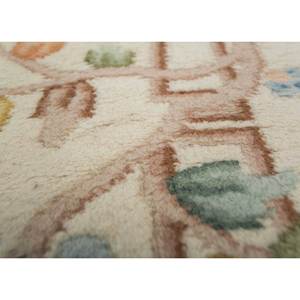 Tapis en laine noués à la main Pechino Winter White 8x11 rectangulaires à motif floral abstrait pour salon Tabriz-Pae-5918 Nettoyage ponctuel - Product Image 3